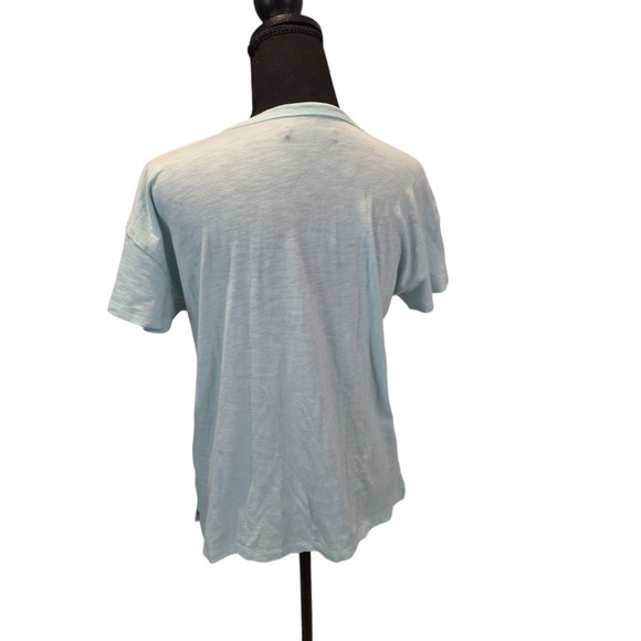 Abercrombie and Fitch Small Light Blue Pocket Tee - Picture 3 of 6